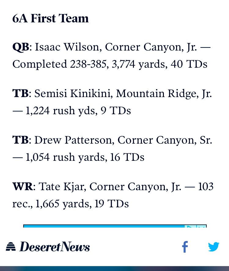 Grateful to be named First Team All State!!! <a href="/d_fiefia/">David Fiefia</a> <a href="/unga45/">Harvey Unga</a> <a href="/CoachConley66/">Robert Conley</a> @evanjohnsonUU <a href="/CoachQWatkins/">Quincy Watkins🏁</a> <a href="/coachqganther/">Quinton Ganther</a> <a href="/JayValai/">Coach Valai</a> <a href="/DjTialavea_86/">Coach D.J. Tialavea</a> <a href="/CoachJayHill/">Jay Hill</a> <a href="/BYU_CoachJustin/">Coach Justin Anderson</a> <a href="/CoachMeifu/">Mike Meifu</a> <a href="/ScottieGraham/">Scottie Graham</a> <a href="/CoachAT23/">Aristotle Thompson</a> <a href="/ursua05/">Jared Ursua</a> @EthanRusso_ <a href="/CoachBojay/">Bojay Filimoeatu</a>