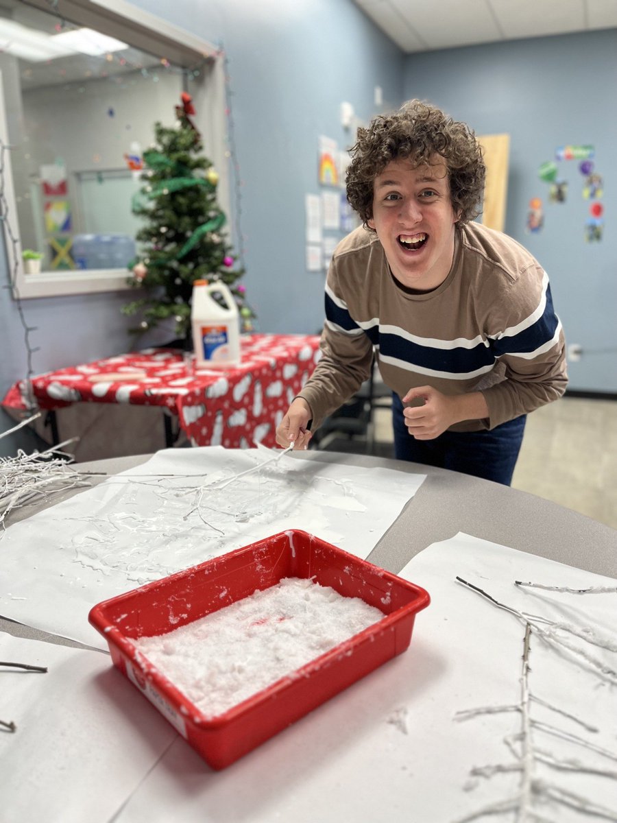 AndersonAutism's tweet photo. The gents at Horton Way LifeLong Learning Center have been busy making #holiday decorations for the ACA team member holiday party. ACA team members - stop by the AEC gymnasium TODAY from 12PM to 4:30PM to see the wintry wonderland they have created! #AdultProgram #Autism #1in44 https://t.co/EfqWNQ7ALy