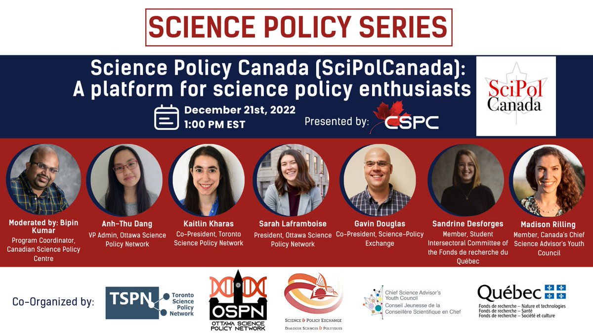 ✨YOU DON’T WANT TO MISS THIS! ✨ 

All of our youth #SciencePolicy organizations are coming together for a big announcement… the new SciPolCanada Slack Channel! Register here: sciencepolicy.ca/event/science-…