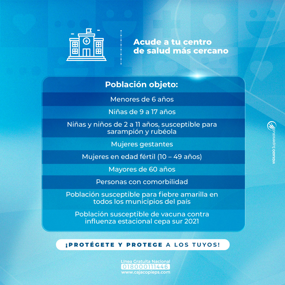 ProtegerEPS's tweet photo. 🤔 ¿Estás al día con las vacunas? 💉 Aprovecha esta semana y aplícate los biológicos que te hacen falta. ¡Protegerte es el mejor plan para Navidad! 🤗 https://t.co/KlhYtXjiw2