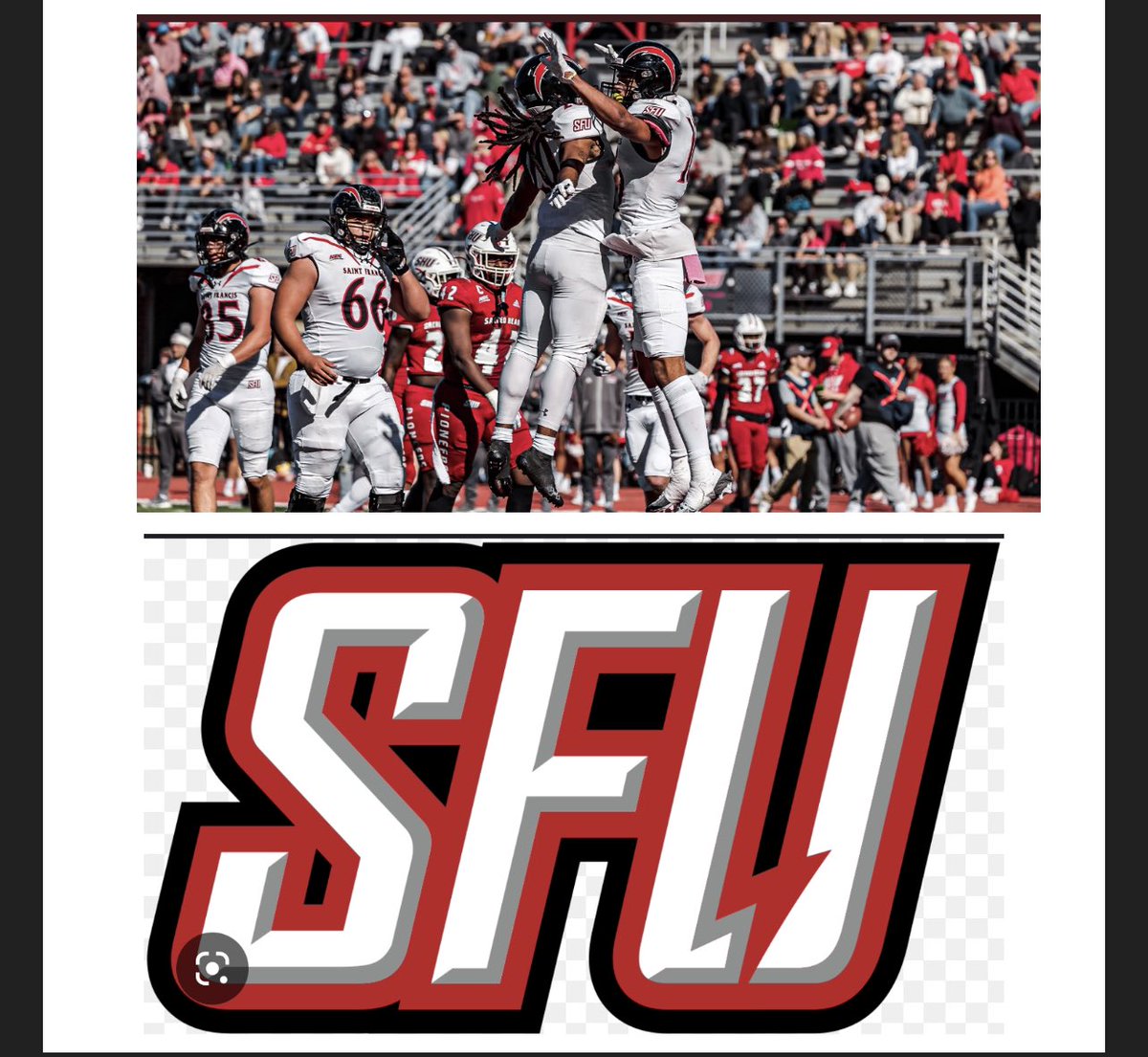 AmierBurdine's tweet photo. #AGTG After a Great visit and talk with @CoachScottLewis @CoachV_SFU , I am truly Blessed to receive my first D1 offer from Saint Francis University. #MakeTheDifference 🔴 ⚡️@SamoanSigma @leams24 @CoachGaul @GriddersRed https://t.co/P7J9wUPAeH