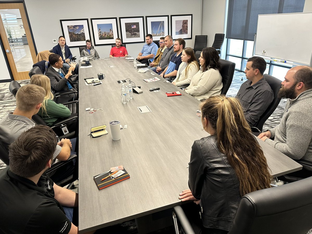 I visited with a group of Morningside University alums who are leaders at Sterling Computers in North Sioux City, SD.  Sterling is one of the leading technology resellers and service providers for all of the major federal government agencies. AND they love to hire our alums!