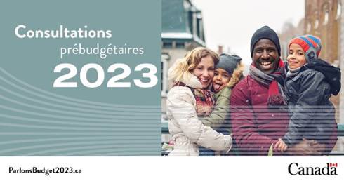 Aujourd'hui, nous avons lancé nos consultations prébudgétaires pour 2023 ! Nous voulons entendre vos meilleures idées sur la façon dont nous pouvons créer de bons emplois et bâtir une économie qui fonctionne pour tous. C'est #VotreBudget !