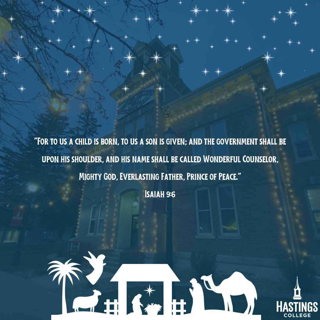 HastingsCollege's tweet photo. From all of us at Hastings College, we wish you a Merry Christmas! #BroncosEverywhere https://t.co/fPIYFfJDa1
