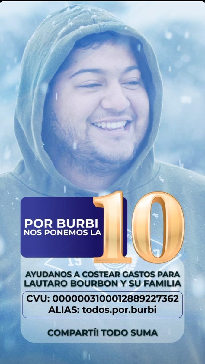 Vamos a darle una mano al pibe gente!!!