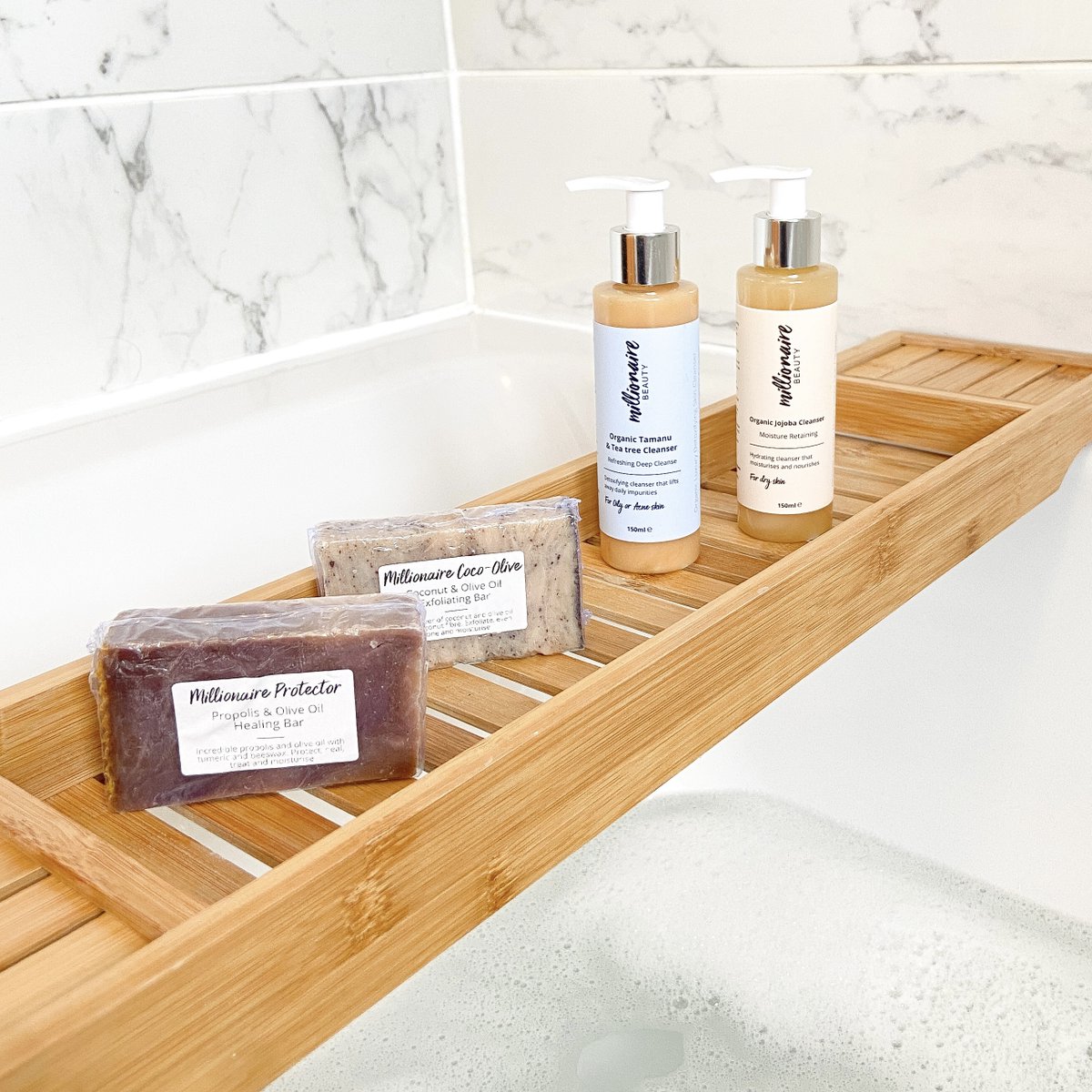 Whatever your skin type Millionaire Beauty's organic cleansers will leave your skin feeling squeaky clean. All natural, all organic and packed with powerful ingredients it's the type of clean your skin deserves.

#lixirbay #skincare #cleanser #naturalskincare