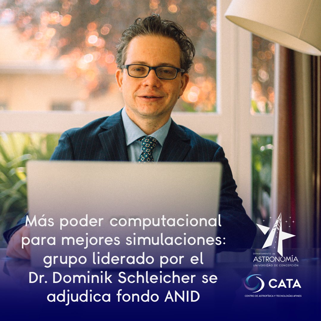 astroudec's tweet photo. 👉Este fondo de $193 millones de pesos, uno de los más competitivos a nivel nacional, se destinará a implementar un clúster de GPU's con el fin de mejorar las simulaciones de procesos estelares.
¡Felicidades por este nuevo logro ! 🥳 👏🌠
#AstroUdeC #Cata #Titans https://t.co/fJkURhgOsi