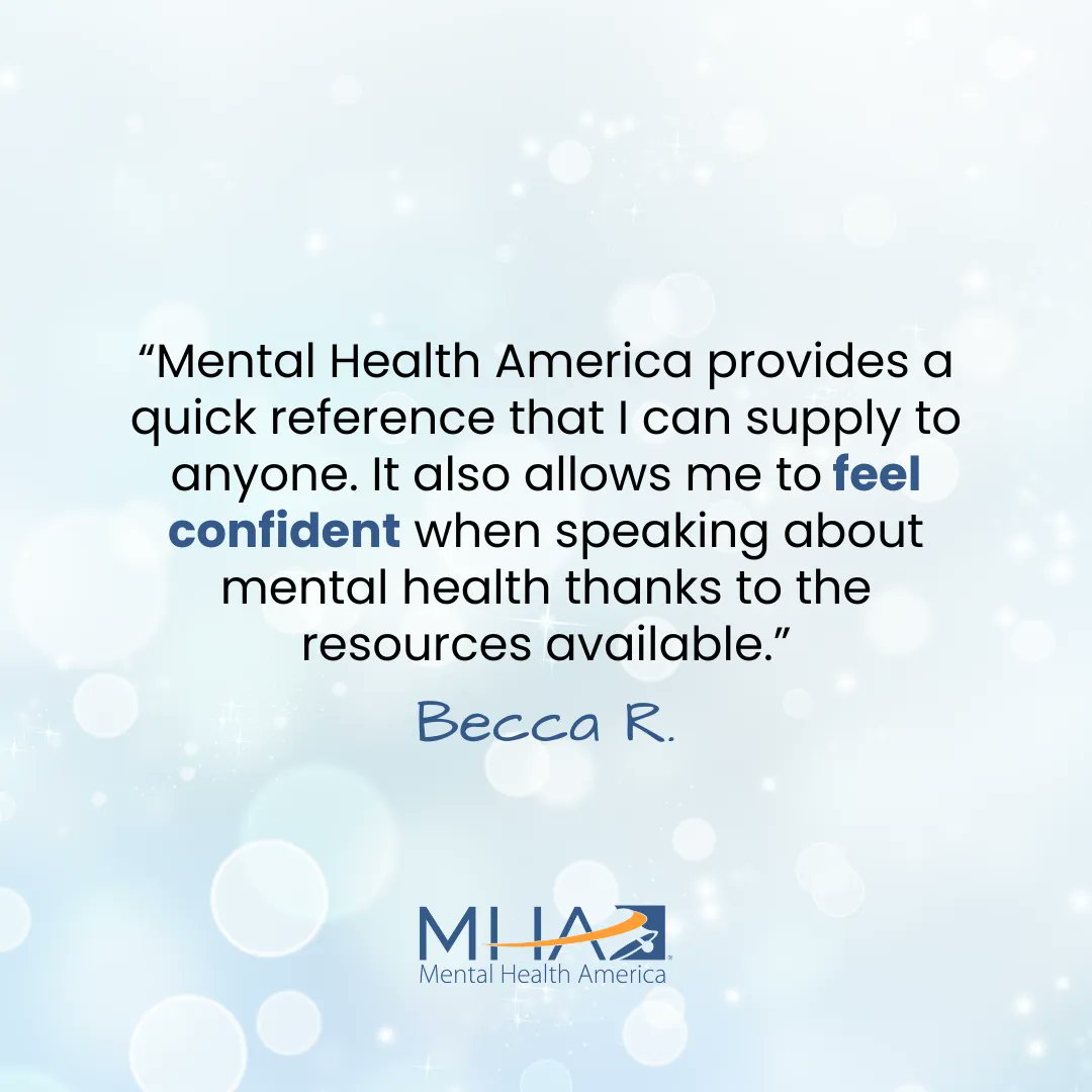 Mental Health America tweet media