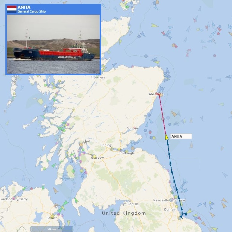AbshireRoads's tweet image. Over the past 9 days, our winter treatments on the primary route network have covered approx 19700 miles. To put this into perspective - Vessel Anita will have travelled 160 nautical miles to deliver our salt tomorrow: