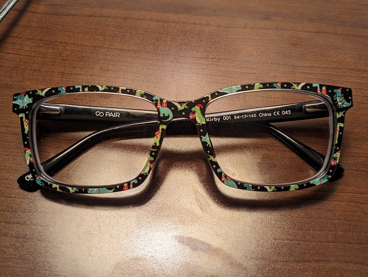 I think today is a good day to wear my dino glasses. 🦕👓🦖