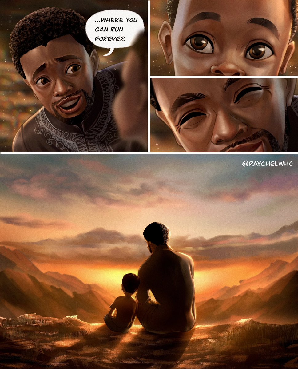 Headcanon: How T’Challa met T’Challa. #WakandaForever #BlackPanther