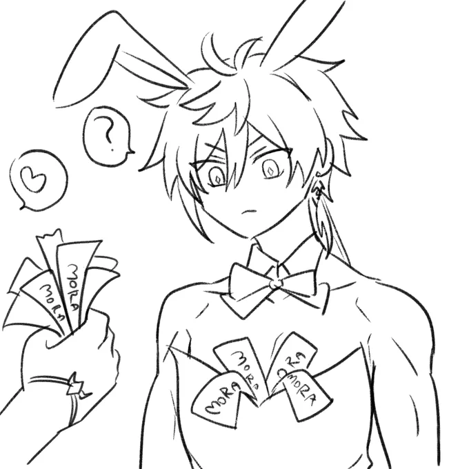 @omame0711 🐰はいいですねぇ～!!!描いてみました!!! 