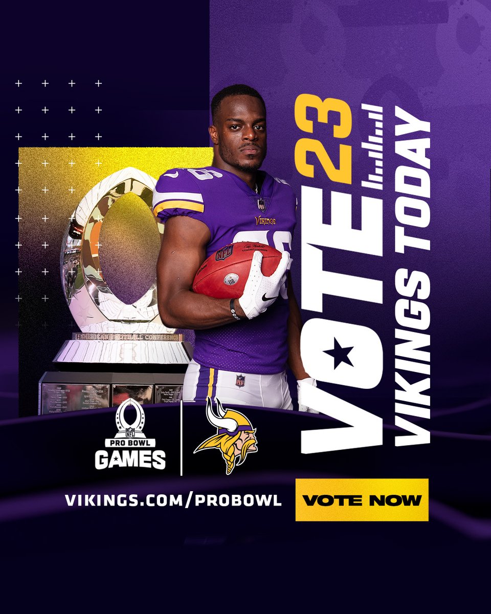 Minnesota Vikings (@vikings) on Twitter photo Votes count double today and tomorrow!
RT to #ProBowlVote #Vikings Special Teams
<a href="/andrewdepaola/">Andrew DePaola</a>
<a href="/rjwright14_/">Ryan Wright</a>
Greg Joseph
<a href="/NwangwuKene/">Kene Nwangwu</a>
<a href="/kris23db/">kris boydโข</a> Votes count double today and tomorrow!
RT to #ProBowlVote #Vikings Special Teams
<a href="/andrewdepaola/">Andrew DePaola</a>
<a href="/rjwright14_/">Ryan Wright</a>
Greg Joseph
<a href="/NwangwuKene/">Kene Nwangwu</a>
<a href="/kris23db/">kris boydโข</a>