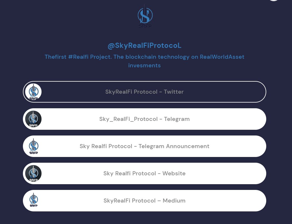 SkyRealFi_Prot's tweet photo. 📣 You can reach to all links about #SkyRealFiProtocol ...  

👀👀
#LinkTree : https://t.co/28EK9hupe3 

#Realfi #refi #SRFP #bsc #AptosEcosystem #polygon https://t.co/6qY3Y9yK19