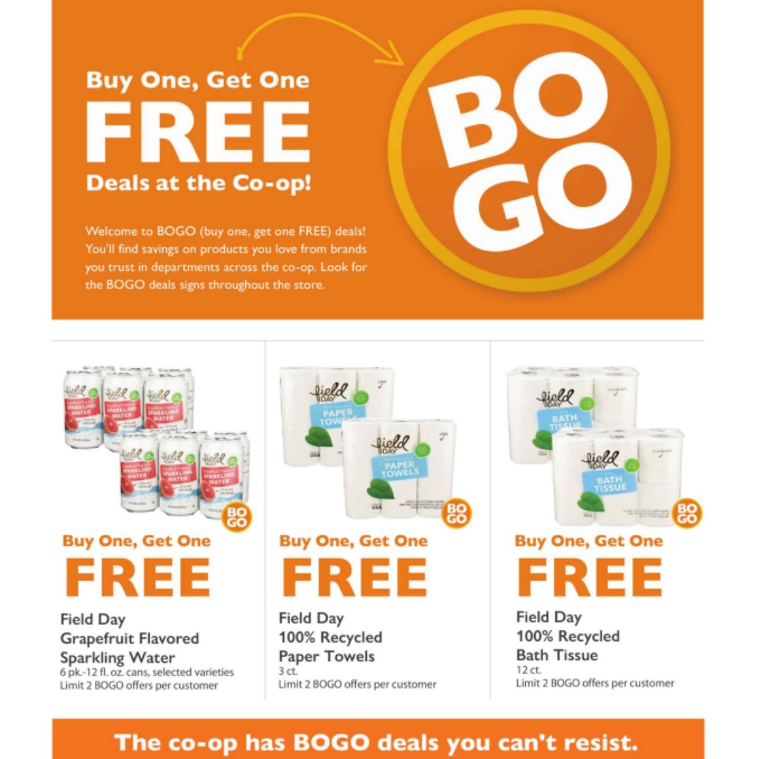 SugarBeetCoop's tweet photo. Buy One Get One at the Co-op! - https://t.co/asvw9ce2de https://t.co/aYX1yneBbN