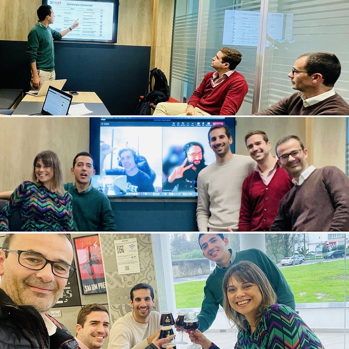 DXNet_'s tweet image. En | DXNet held a Quarterly Meeting to transparently present to employees the company&apos;s results 📈 🙌 for the past few months and the strategies for the next quarter. 🚀 The monthly team lunch was held after the meeting.🍻
#dxnet #dxnetspirit #logicalis #logicalisportugal #Team