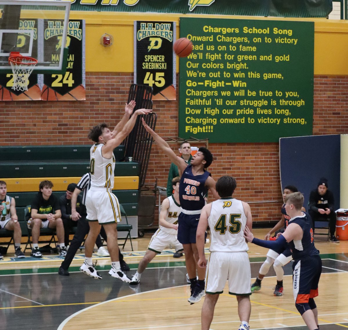 Dow senior Chris Zielinski set a school scoring record in the Chargers' win over Flint Powers on Tuesday. Read more at ourmidland.com/sports/highsch…