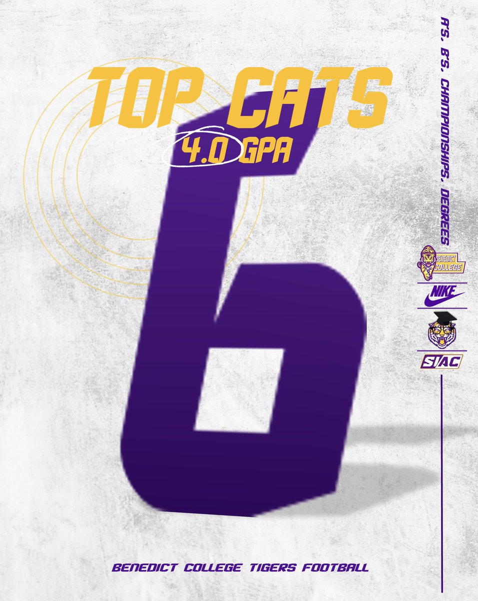 Go Tigers! It’s a great day to be a BC Tiger! We’re chasing A’s, B’s, Championships and Degrees! This past Fall 22 semester, 6 Tigers earned a 4.0 GPA while 52 Tigers earned a 3.0 GPA or higher! Getting our young men ready for the “Game of LIFE”! #WINNING #SmartCats #DIGDEEP