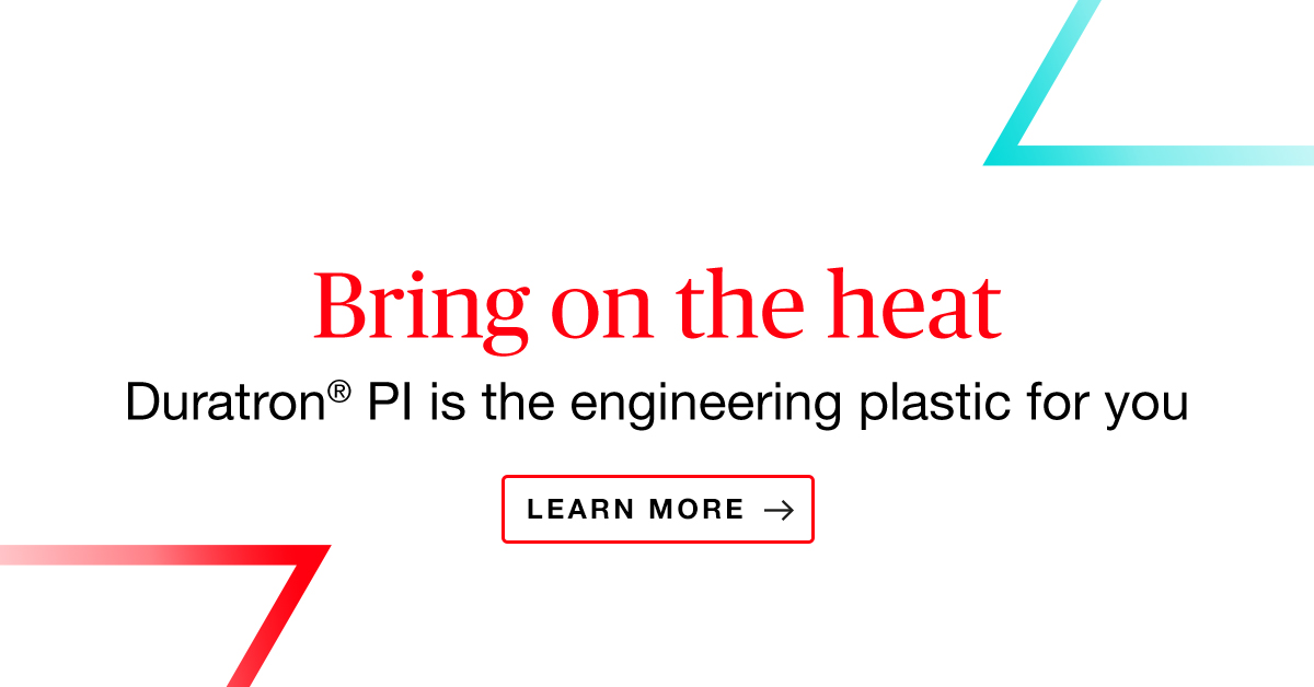 MCAMconnect's tweet image. Meet #DuratronPI – an advanced #polyimide with no melting point and consistent long-term performance at temperatures as high as 300°C (572°F).  Learn more about this hot ticket #engineeringmaterial: fal.cn/3uqPA