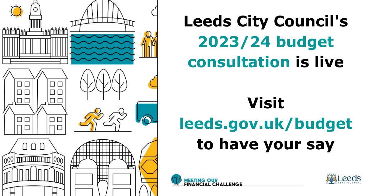 🤔 Changes to council tax and charges? 🤔 How #costofliving is impacting you? 🤔 How we will use our budget? Our 2023/24 budget consultation is now live for you to take part in. Have your say ➡️ orlo.uk/cvCAj #LeedsBudgetConsultation