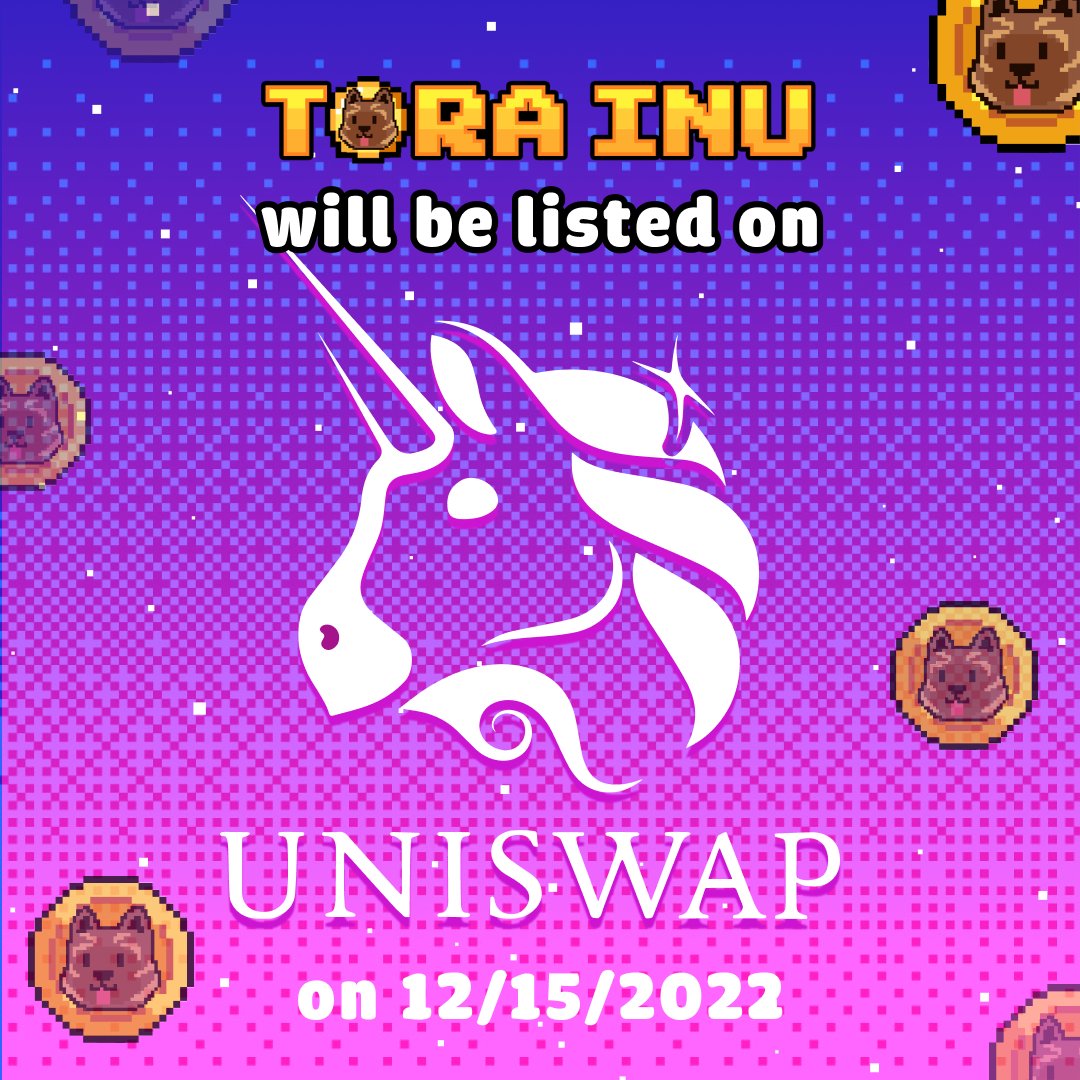 🦄Tora Inu will be listed tomorrow on #Uniswap between 3PM-6 PM UTC 

📢Claim for presalers will be open once token goes live

🚀Don't miss this amazing event to land your next #100x #launch 

👉t.me/torainucoin 

#tora #torainu $tora #doge #shib #floki #VOLTINU