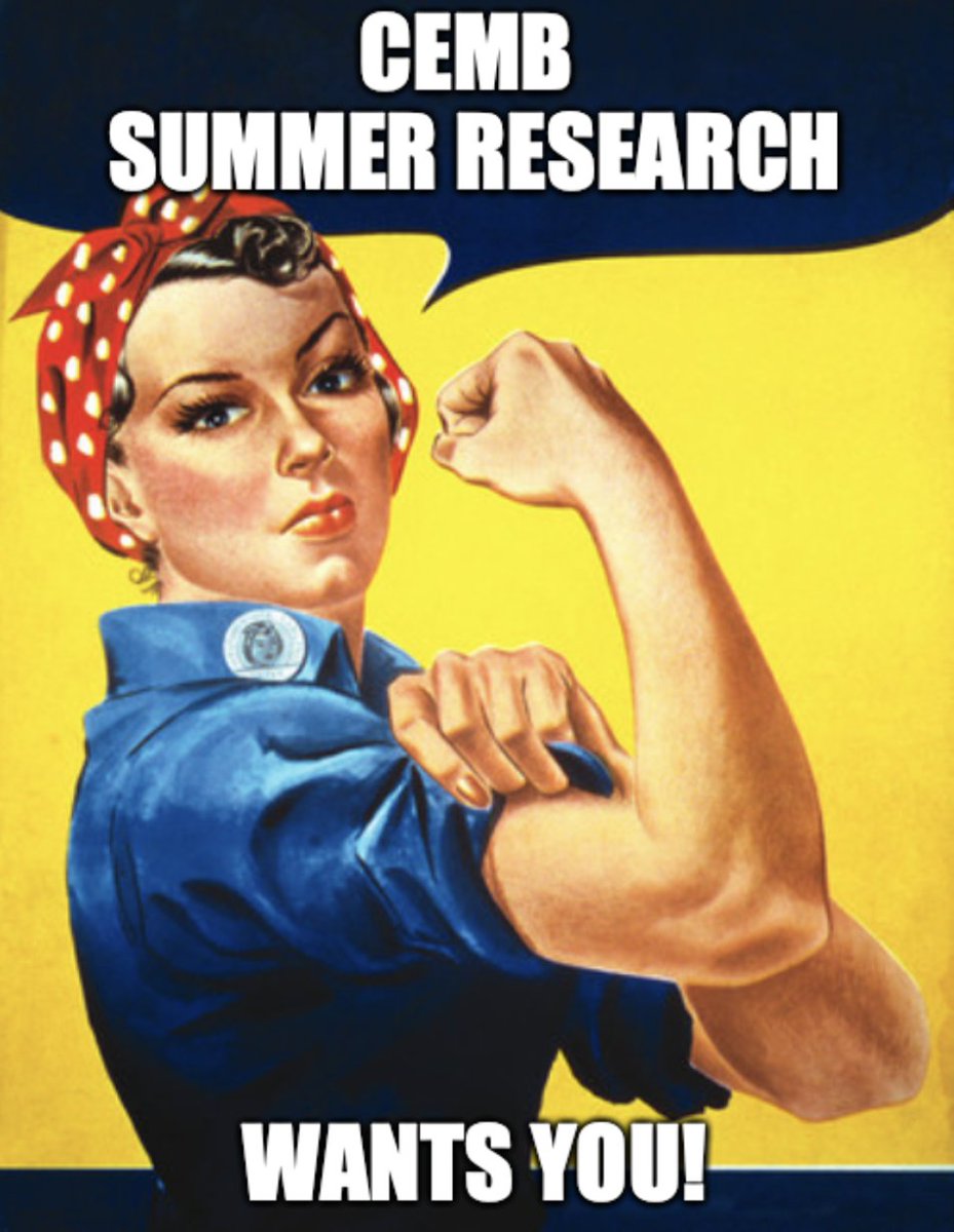 CEMB_STC's tweet photo. Need Undergraduate Summer Research Experience? Weโve got it! The CEMB #UExB program provides undergraduates with research experience in #MechBio.
Apply today at https://t.co/sBZusSgrSt. Applications are due February 1, 2023.
#undergradresearch #REU #summer #internship https://t.co/XFBC6UiuF7
