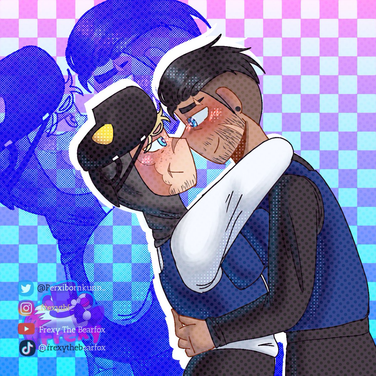 memudeamixes's tweet photo. Redraw de mi dibujo favorito de estos 2 😩💙 

Llegué muy tarde para el aniversario pero lo acabé QwQ

#jake #jota #infamesrp #blake #ryanblake https://t.co/3GmV2yOrxm