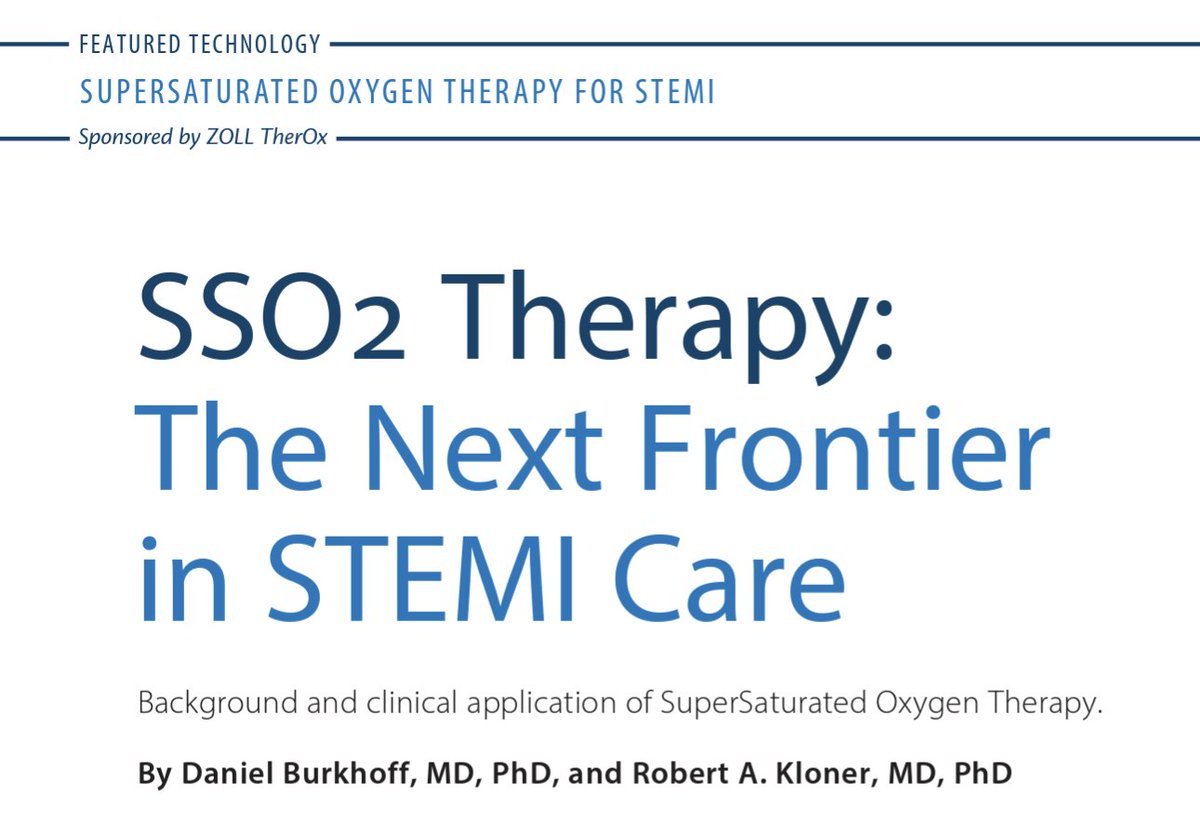 ZOLLTherOx's tweet photo. Check out Drs. Kloner, Burkhoff and Prof. Schaefer discuss the mechanisms and data behind #SSO2 Therapy: The Next Frontier in #STEMI Care. @BukhoffMd, @cardiacinterv #ThinkTherOx #Survive2Thrive
https://t.co/9b0tWdY1TC https://t.co/dP83UWwExc