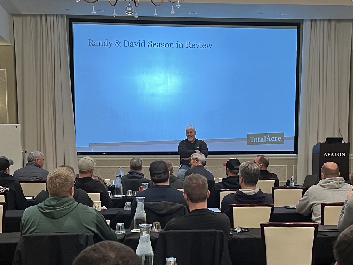 dowdycrop's tweet photo. Growers from six states hanging out in Fargo, ND this week. Learning from Randy Dowdy, David Hula, and each other. Thankful to have the hardest working (and thinking) growers in America as our customers. #studentofthecrop https://t.co/cclWzRLIej