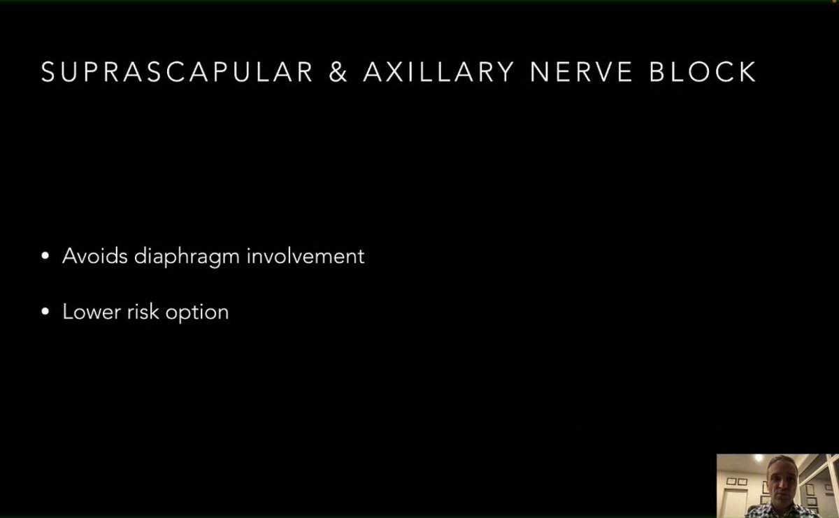 USGNB for shoulder dislocations? Consider a suprascapular or axillary nerve blocks in patients who you want to avoid diaphragm involvement @tjelic23 @CAEP_EUC