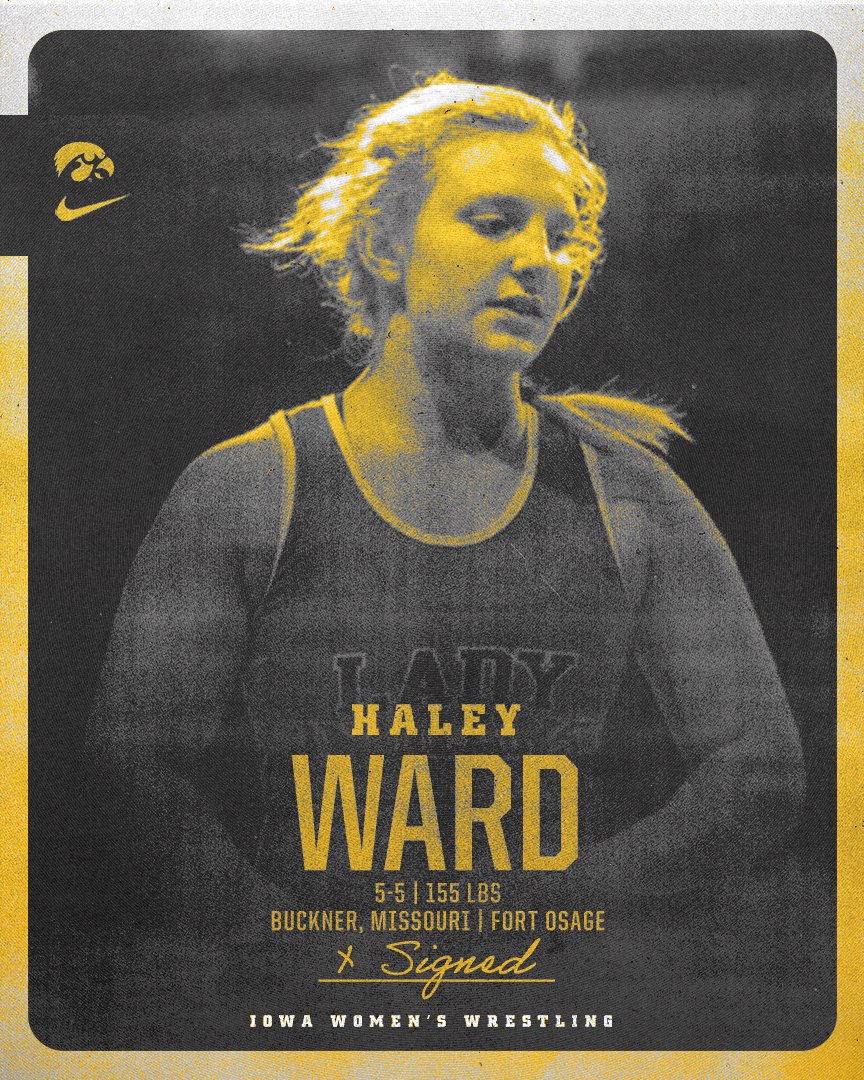 3️⃣x State Champion ➡️ 🐥

Welcome, Haley! 

#Hawkeyes
