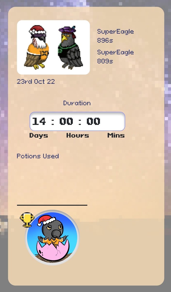 XRPBridgeAsset's tweet image. I only have 2 #xls14 supereagle which I keep on breeding them. I have to buy them at #soligenic, no luck in bidding 🤣

3 procreation = 3 offspring with #Holidayhat attribute 😂
@SuperEagleCoin
@ViewsonBrews