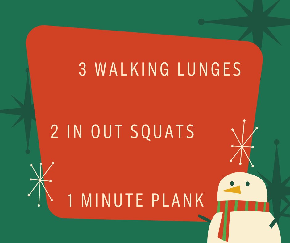 CVA_C4S's tweet photo. On the third day of Fitmas, my trainer gave to me... 3 Walking Lunges, 2 In Out Squats and a 1 Minute Plank.
.
.
.
#fitmas #merryfitmas #trainharder #trainsmarter #teamefs #courts4sports #c4s #cva #youknowyoutriedtosingit https://t.co/6M9itD5sSe