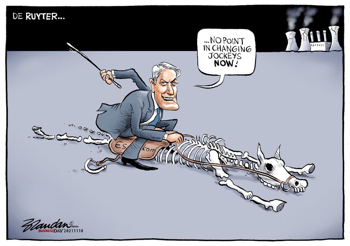 Soniya__Sharma's tweet photo. André de Ruyter resigns from Eskom. He was given a dead horse to ride by a corrupt and incompetent government. https://t.co/RPm6m1Mv8J