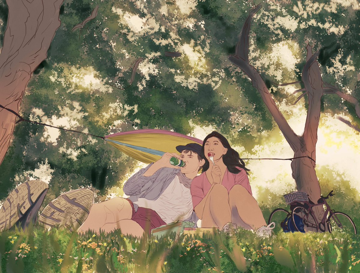 #WIP of a cute couples commission I’m doing right now! I feel like this will look very good on canvas :) #clipstudiopaint #artmoots #digitalart