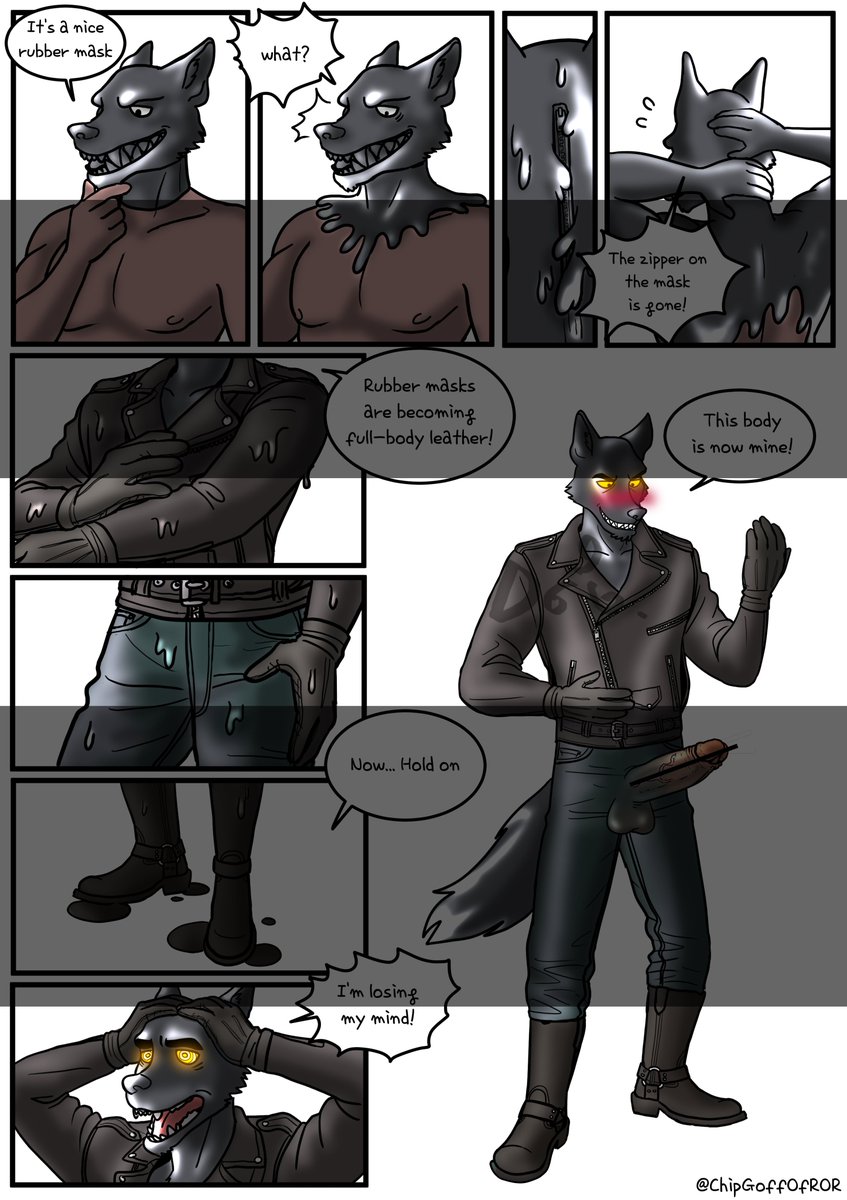 D666___'s tweet photo. I've completed my commission a stylish rubber wolf's full leather suit

(Re-upload)

@ChipGoffOfROR https://t.co/mHYzFn4koH