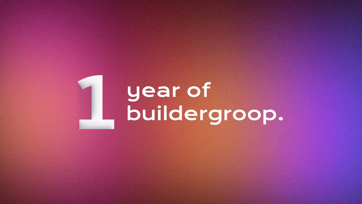 codeize's tweet image. It’s hard to pick one favourite moment from the year I’ve been a part of buildergroop, but it really is an awesome community, thanks team @buildergroop! #BuildergroopTurnsOne