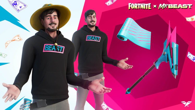 CuBeLightningYT's tweet image. I’m sending the Fortnite #MrBeast Skin to 100+ people who LIKE &amp;amp; RT this tweet like my pinned and are following @CuBeLightningYT ! And V-Bucks Codes will be included!
