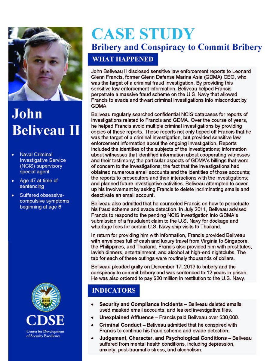 TheCDSE's tweet photo. #AwarenessinAction involves knowing the risk indicators for insider threats to your organization. To learn more, review this real-life case study on John Beliveau II and the events that led to this insider threat.

https://t.co/oiAE6lNa1R https://t.co/rHJgVtdGFZ