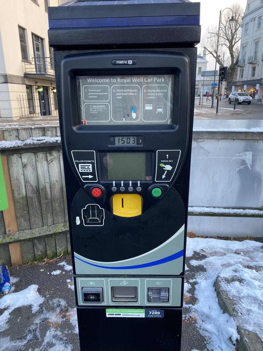 barbiekellys's tweet photo. @CheltenhamBC I tried the website while downloading the app which was on a go slow &amp; tried calling the number to pay for my parking &amp; couldn’t do any of it. I ended up being 10 mins late for my appt when I would have been 10 mins early if the machine was working. 1/2 https://t.co/OpPxbN7fp1