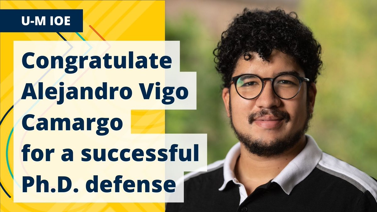 umichioe's tweet photo. Let's hear it for Alejandro Vigo Camargo for a successful defense 👏 We are so proud of you and cannot wait to see what you go on to do.

Dissertation title: Quantitative Models for Managing Multi-Node Store Replenishment Logistics in the Food Supply Chain
Chair: Yavuz Bozer https://t.co/n27eaktFBO