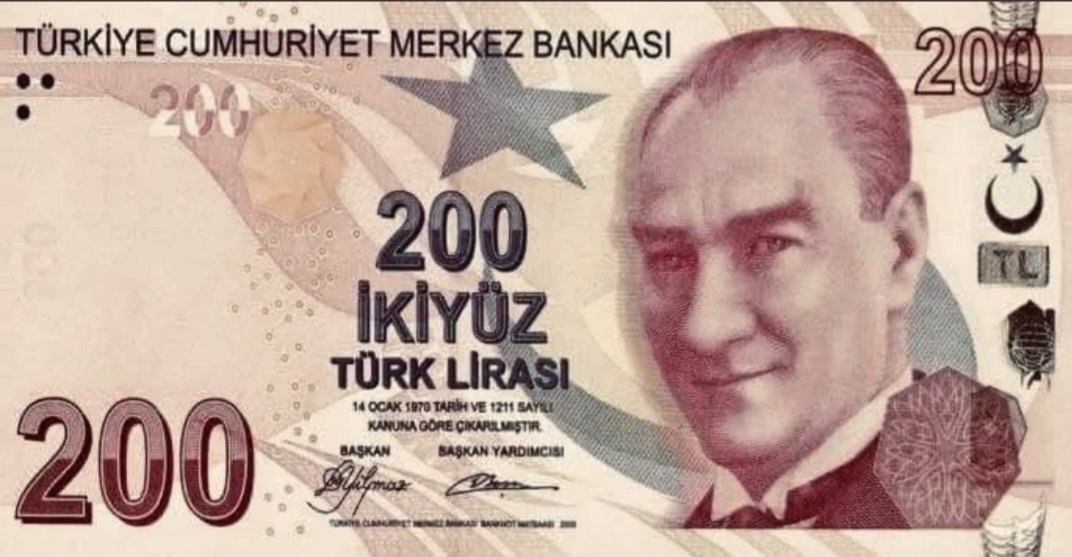 EKONOMİ ÖZETİ , 
Şu gördüğünüz 200 lira ; 1 Ocak 2009'da 131 dolar ediyordu 
Şimdi sadece 10.73 dolar ediyor .