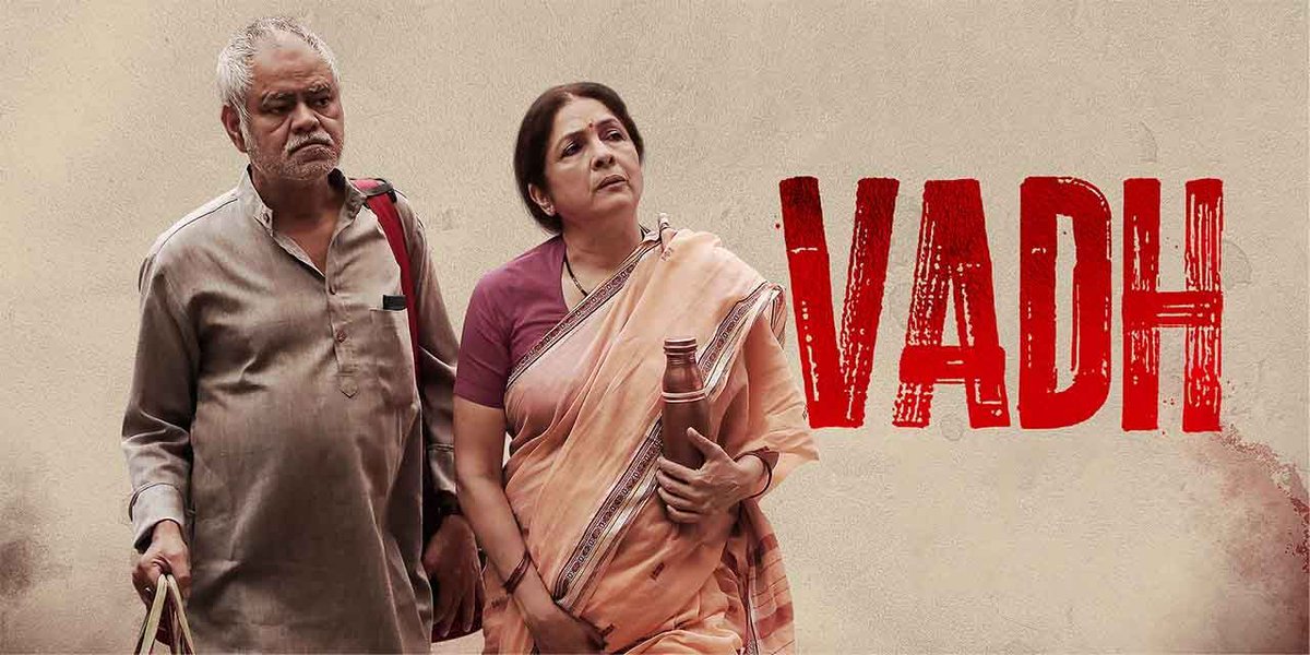 Bloody Brilliant Movie. This is a work of Art from 1st frame to the last as it deals with multiple subject. A father A husband A teacher @imsanjaimishra has lived all the role with perfection. So happy to see him in this crime drama. 'Humne hatya nahi, Vadh kiya hai' #Vadh 10/10