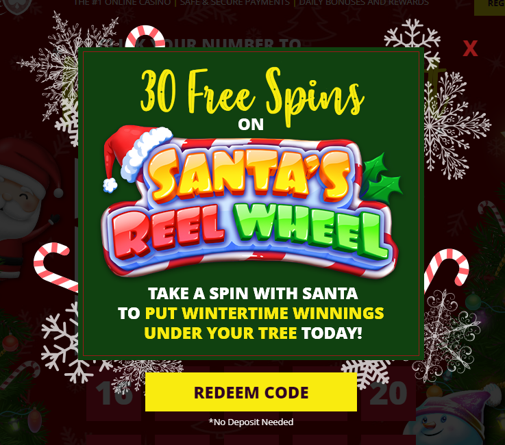 CasinoBonus2you's tweet photo. Club Player Casino: 30 Free Spin NO DEPOSIT BONUS on Santas Reel Wheel | Xmas Special @ https://t.co/CztLeBklhh REALMONEY #NoDepositBonus #ClubPlayerCasino #ClubPlayer #FreeChips #NDB #NoDeposit #gambling #betting #bet #casino #win #bettingonline #gamble #Fun #onlinecasino #game https://t.co/ZJYqjoc0Hm