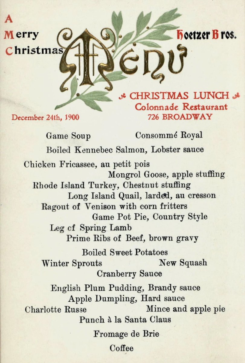 FreeRangeTuna's tweet photo. I love old menu’s, I love the simplicity #christmasmenu #soup https://t.co/rI230YUGek