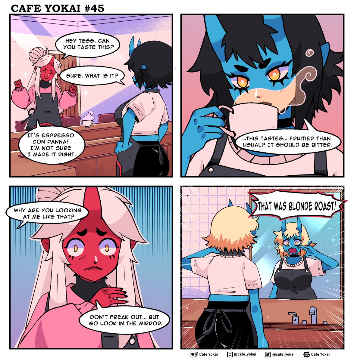 cafe_yokai's tweet image. Blonde or black?