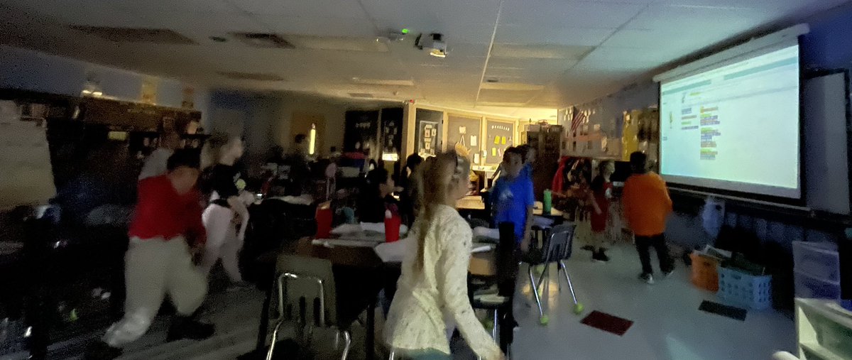 NipperCourtney's tweet photo. Mrs. Morrison’s 2nd grade class at GES  @GES_Bobcats enjoyed participating in the ‘Hour of Code’ by coding some lines for the ‘Dance Party’! #WeAreRCSTN #HourOfCode https://t.co/LrFb9weiPy