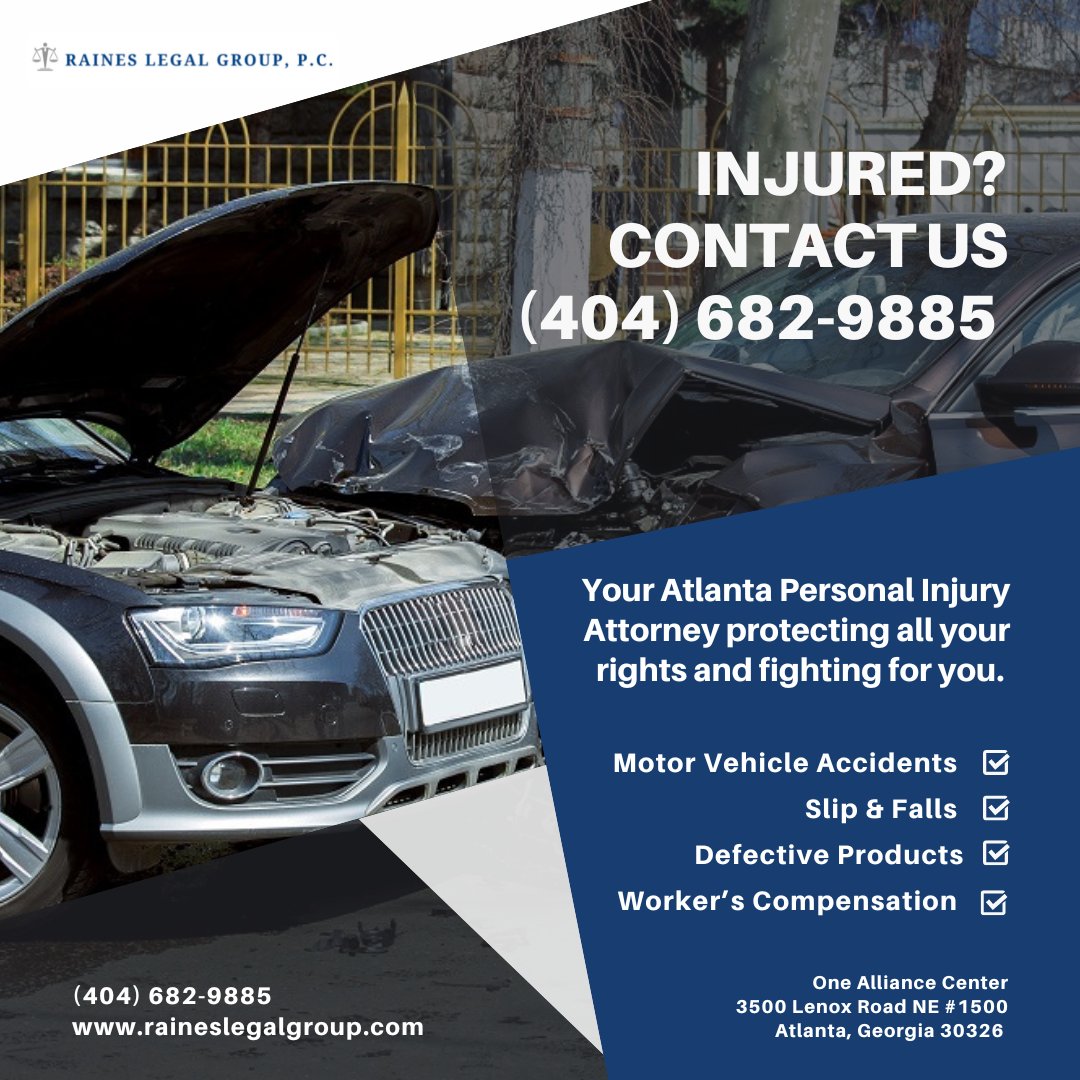 Injured? Turn your wreck into a check! Contact us today (404) 682-9885. #personalinjury #mva #accidentattorneys #caraccident #slipandfall #defectiveproducts #workerscompensation #justice #law #buckhead #atlanta #georgia #raineslegalgroup #notoriousRLG