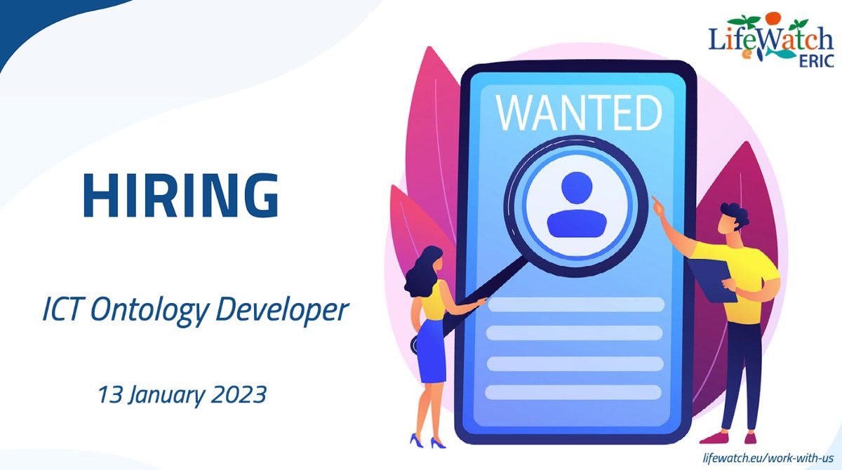 LifeWatchERIC's tweet photo. We are looking for an ICT Ontology Developer to support us in our work with the #FAIRimpact project! Applications close on 13/01/23.
See the full vacancy here➡️ https://t.co/0Csl74SOVs
Check out all our vacancies➡️ https://t.co/Vlgga0dVKa
#ITjobs #ontology #HorizonEurope https://t.co/Y9ZOdA088l