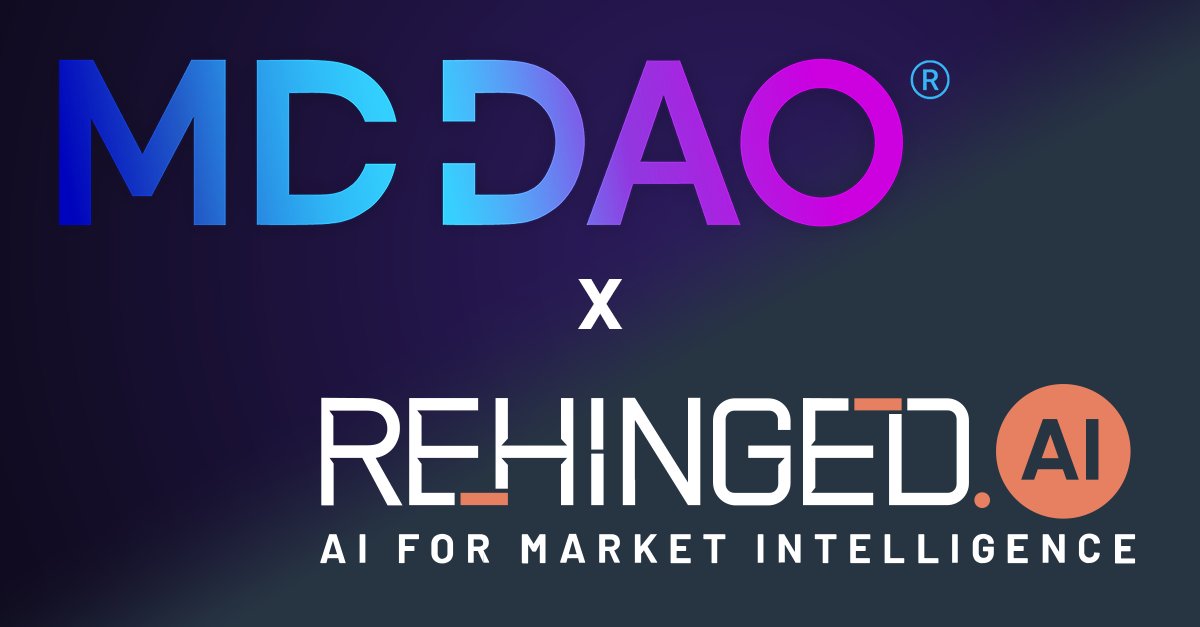 MDDAO enters into agreement with Rehinged, Inc., to integrate carnet AI into the #MDDAO and MyMedV met averse ecosystem bit.ly/3VZpWwC

Advanced AI Platform Will Benefit Providers and Patients with Improved Efficiency and Understanding

#healthcare #technology #metaverse